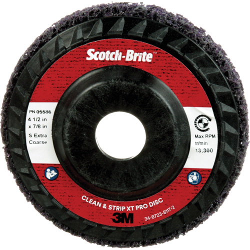 Disque Clean and Strip XT Pro XO-DC Scotch-Brite, 4-1/2" dia., Grain Extra grossier, Carbure de silicium Northern Industrial Supply Inc.