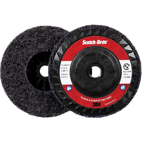 Scotch-Brite Clean and Strip XT Pro Disc XO-DC, 4-1/2" Dia., Extra Coarse Grit, Silicon Carbide Northern Industrial Supply Inc.