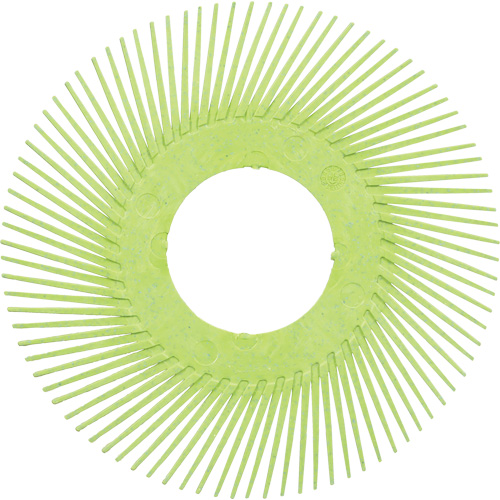 Brosse radiale en soies de pr&eacute;cision type A PN-RB sans adaptateur Scotch-Brite, C&eacute;ramique, Grain 50+, 6" dia. Northern Industrial Supply Inc.