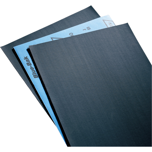 Sandpaper, Paper Sheets - Blue-Bak T414 Waterproof 9" X 11" Sheets, 9" x 11", 220 Grit, Silicon Carbide Northern Industrial Supply Inc.