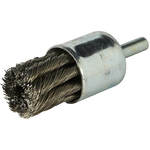 Stem Mounted Knotted Wire Brush, 3/4" Dia. x 1/4" Arbor Northern Industrial Supply Inc.