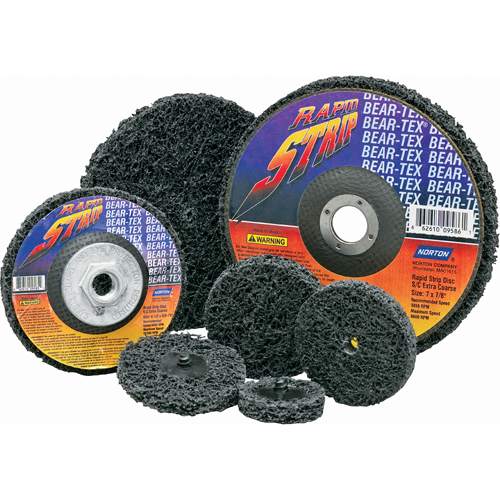 Bear-Tex Rapid Strip Wheels, 6" Dia. x 1/2" W, 1/4" Arbor Northern Industrial Supply Inc.
