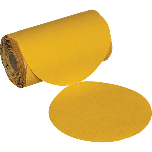 Stikit No Hole Gold Abrasive Disc Roll, 6" Dia., 220 Grit, Aluminum Oxide Northern Industrial Supply Inc.