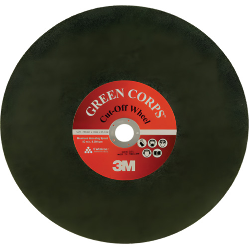 Disque &agrave; tronçonner Green Corps, 13-9/10" x 0,118", Arbre de 1", C&eacute;ramique, 20 000 Tr/min Northern Industrial Supply Inc.