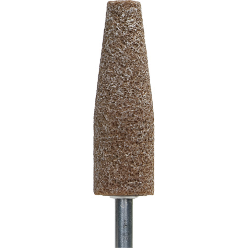 Gemini Vitrified Bond Mounted Point, A38, Aluminum Oxide, 1-1/2" Dia., 1-1/2" L, 60 Grit Northern Industrial Supply Inc.