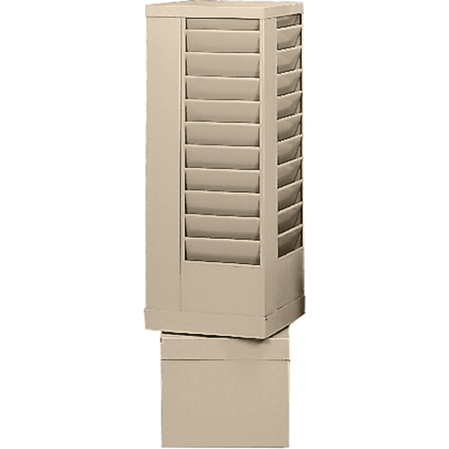 Literature Storage Racks, Rotating, 44 Slots, Steel, 14-1/8" W x 14-1/8" D x 48-1/2" H Northern Industrial Supply Inc.