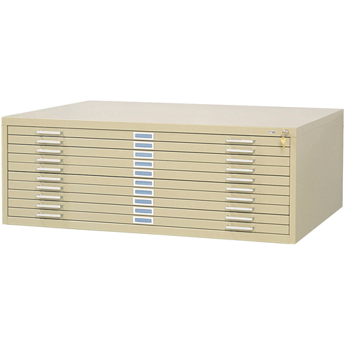 Classeurs en acier pour plans, 10 Tiroirs, 46-3/8" la x 35-3/8" p x 16-1/2" h Northern Industrial Supply Inc.