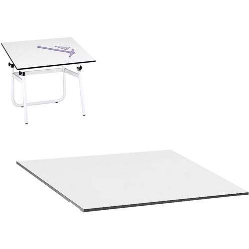 Dessus pour table &agrave; dessin r&eacute;glable Vista, 48" la x 3/4" h, Blanc Northern Industrial Supply Inc.