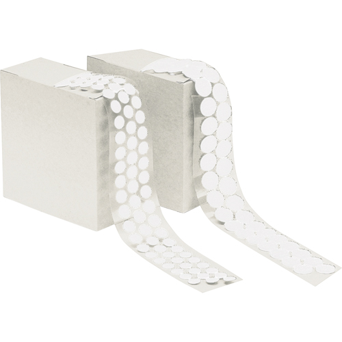 Fastener Dots, Hook, 1/2" Dia., Adhesive, White Northern Industrial Supply Inc.