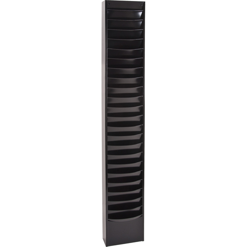 Literature Storage Racks, Stationary, 23 Slots, Steel, 9-3/4" W x 4-1/8" D x 65-1/2" H Northern Industrial Supply Inc.