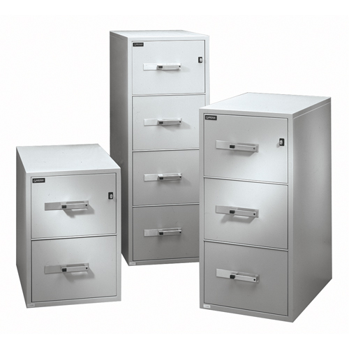 Fire Resistant Filing Cabinets, Steel, 4 Drawers, 19-3/4" W x 31" D x 54" H, Black Northern Industrial Supply Inc.