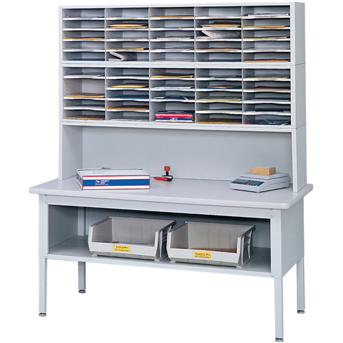 Mobilier E-Z Sort pour la salle du courrier- Tables de tri avec tablette-Dessus de table, 60" la x 28" p x 36" h, Stratifi&eacute; Northern Industrial Supply Inc.