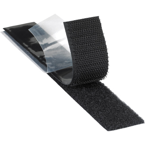 Attache r&eacute;sistant aux plastifiants, Boucle, 50 vg x 2", Adh&eacute;sif, Noir Northern Industrial Supply Inc.