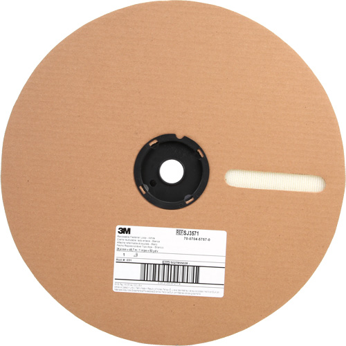 Fastener, Loop, 50 yds x 1", Adhesive, White Northern Industrial Supply Inc.