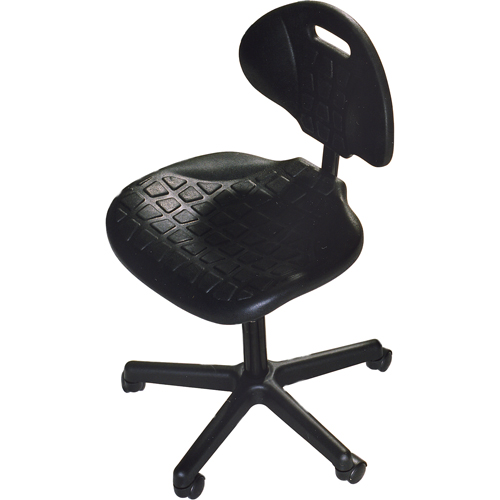 Heavy-Duty Ergonomic Seating, Polyurethane, Black, 250 lbs. Capacity Northern Industrial Supply Inc.