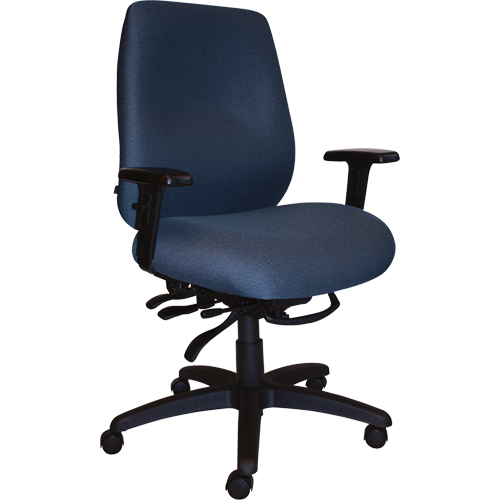 Chaises ergonomiques robustes Cierra , Tissu, Bleu, Capacit&eacute; 400 lb Northern Industrial Supply Inc.