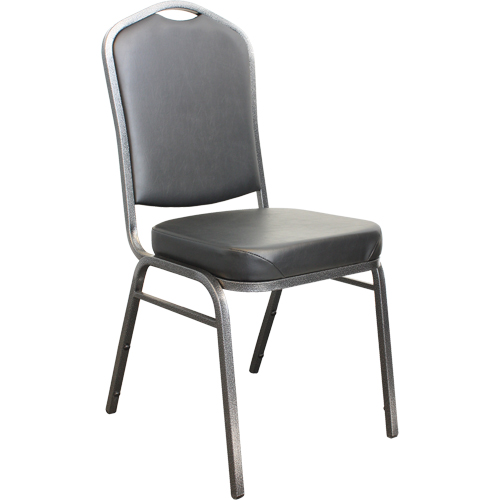 Chaises empilables, Vinyle, Hauteur 37", Capacit&eacute; 275 lb, Noir Northern Industrial Supply Inc.