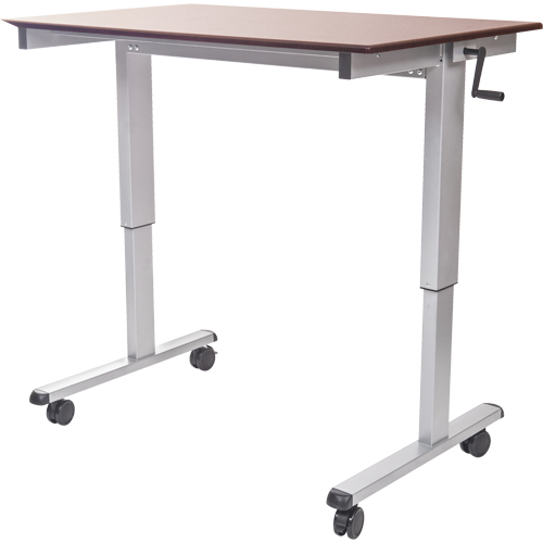 Postes de travail ajustables pour travail assis et debout , , 48-1/2" h x 59" la x 29-1/2" p, Noyer Northern Industrial Supply Inc.