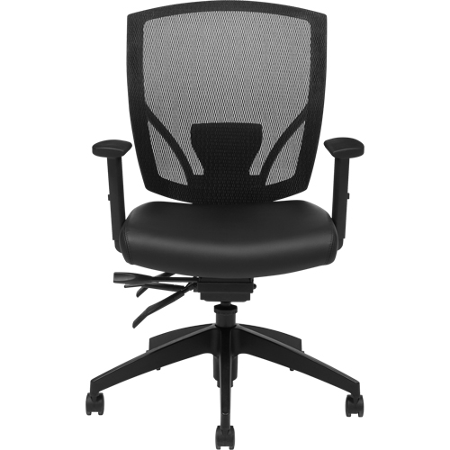 Multi-Tilter Arm Chairs, Vinyl, Black, 300 lbs. Capacity Northern Industrial Supply Inc.