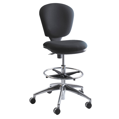 Metro Extended-High Chair, Fabric, Black, 250 lbs. Capacity Northern Industrial Supply Inc.