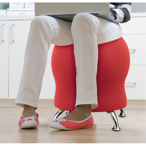 Zenergy Ball Chair, Fabric, Red, 250 lbs. Capacity Northern Industrial Supply Inc.