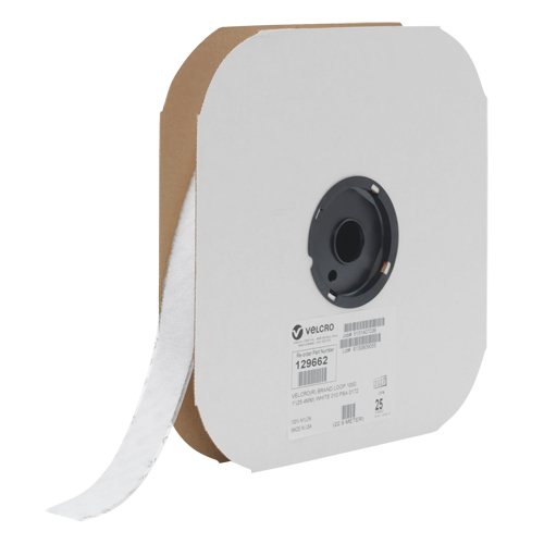 Fastener Tape, Loop, 25 yds x 1", Sew-On, White Northern Industrial Supply Inc.