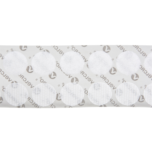 Fastener Coins, Hook & Loop, 3/4" Dia., Adhesive, White Northern Industrial Supply Inc.