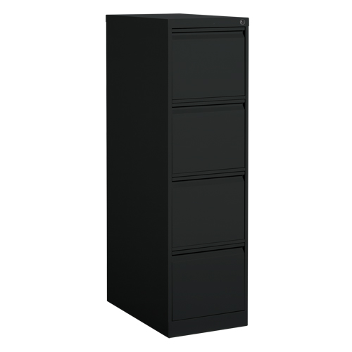 Vertical Filing Cabinet, Steel, 4 Drawers, 15-1/7" W x 25" D x 52" H, Black Northern Industrial Supply Inc.