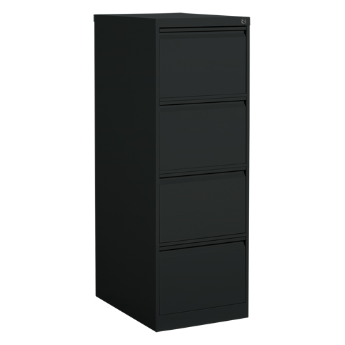 Vertical Filing Cabinet, Steel, 4 Drawers, 18-1/7" W x 25" D x 52" H, Black Northern Industrial Supply Inc.