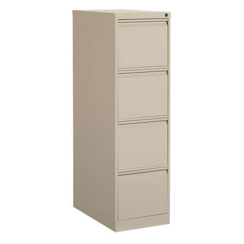 Vertical Filing Cabinet, Steel, 4 Drawers, 15-1/7" W x 25" D x 52" H, Beige Northern Industrial Supply Inc.