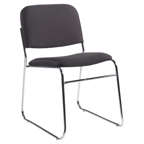 Armless Chair, Fabric, 30" High, 200 lbs. Capacity, Black Northern Industrial Supply Inc.