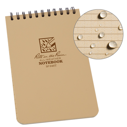 Carnet de notes de poche &agrave; spirale, Couverture souple, Havane, 100 Pages, 4" , 6"  Northern Industrial Supply Inc.