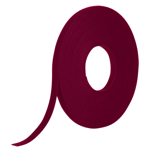 One-Wrap&reg; Fire-Retardant Fastener Tape, Hook & Loop, 25 yds x 1/2", Self-Grip, Cranberry Northern Industrial Supply Inc.