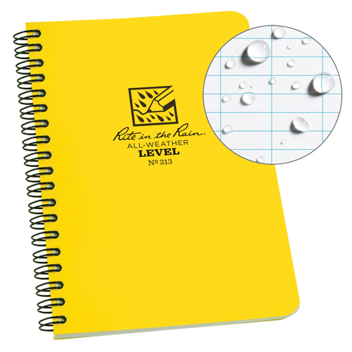Side-Spiral Notebook, Soft Cover, Yellow, 64 Pages, 4-5/8" W x 7" L Northern Industrial Supply Inc.