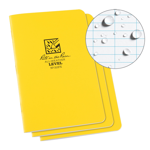 Carnet de notes, Couverture souple, Jaune, 48 Pages, 4-5/8" , 7"  Northern Industrial Supply Inc.