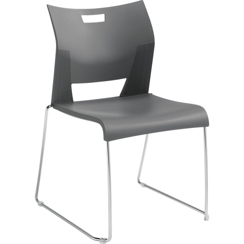 Duet Armless Training Chair, Plastic, 33-1/4" High, 350 lbs. Capacity, Grey Northern Industrial Supply Inc.