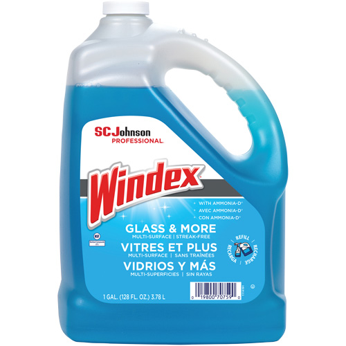 Nettoyant pour vitres Windex avec Ammoniac-D, 3,8 L, Cruche Northern Industrial Supply Inc.