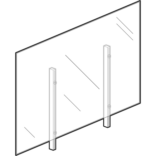 Vitre hygi&eacute;nique, 48" la x 36" h Northern Industrial Supply Inc.