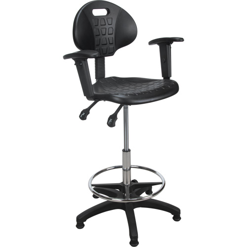 Heavy-Duty Ergonomic Stool with Adjustable Arm Rests, Stationary, Adjustable Height, 250 lbs. Capacity Northern Industrial Supply Inc.