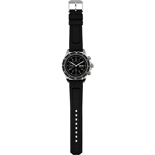 Tr&egrave;s grande montre chronographe automatique pour plongeur/pilote d'avion, Num&eacute;rique, &agrave; piles, 46 mm, Noir Northern Industrial Supply Inc.