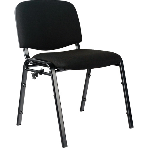 Chaises empilables, Tissu, Hauteur 32", Capacit&eacute; 250 lb, Noir Northern Industrial Supply Inc.