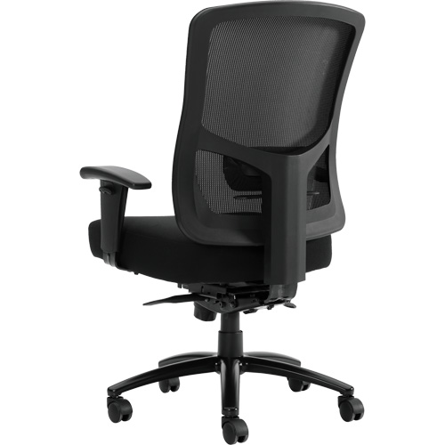 Chaise &agrave; dossier haut avec m&eacute;canisme &agrave; basculement synchronis&eacute; robuste Raven 400, Mailles, Noir, Capacit&eacute; 400 lb Northern Industrial Supply Inc.