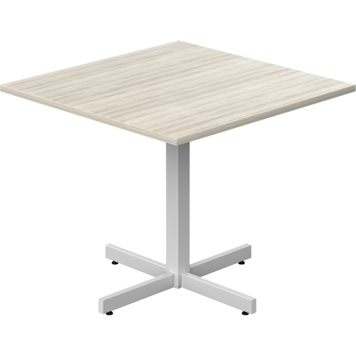 Table carr&eacute;e &agrave; hauteur r&eacute;glable Newland, 36" lo x 36" la x 29" h, Dessus de 1", Stratifi&eacute;, Havane Northern Industrial Supply Inc.
