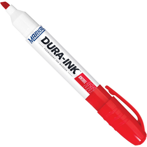Dura-Ink&reg; Marker #55, Red, Chisel Tip Northern Industrial Supply Inc.