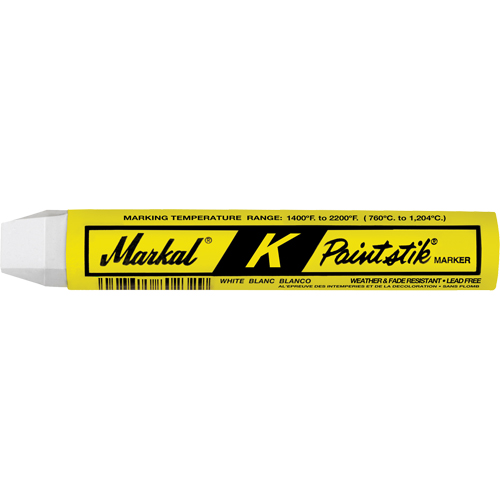 K Paintstik&reg; Paint Marker, Solid Stick, White Northern Industrial Supply Inc.