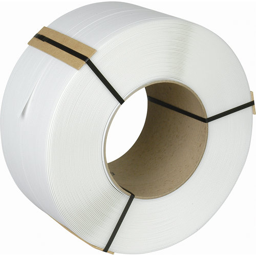 Feuillard, Polypropyl&egrave;ne, 3/8" la x 12900' lo, Blanc, Calibre Machine Northern Industrial Supply Inc.