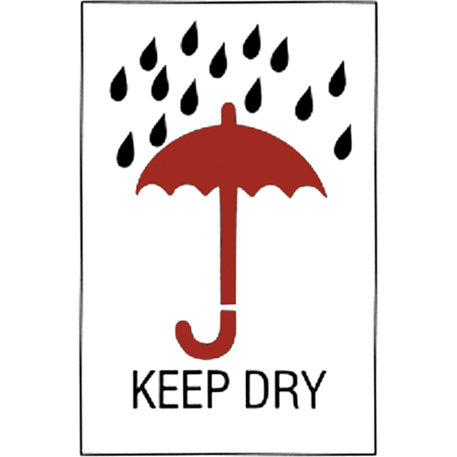 "Keep Dry" Special Handling Labels, 6" L x 4" W, Red on White Northern Industrial Supply Inc.
