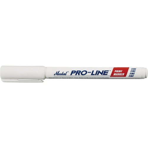 Pro-Line&reg; Fine Line Markers, Liquid, White Northern Industrial Supply Inc.