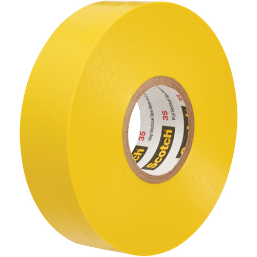 Scotch&reg; 35 Colour Coded Tape, 12.7 mm (1/2") x 6.1 m (20'), Yellow, 7 mils Northern Industrial Supply Inc.
