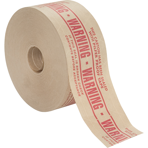 Pre-Printed Gummed Tapes, 72 mm (2-4/5") x 137 m (449.475'), Kraft Northern Industrial Supply Inc.